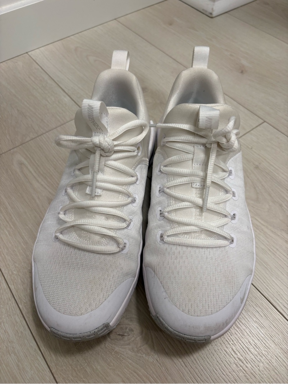 Nike Women's White Lightweight Knit Sneakers